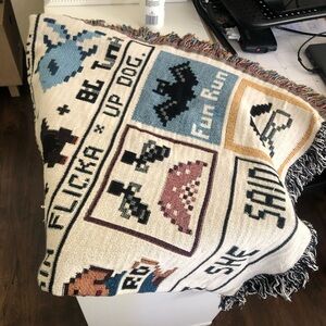 The Office themed throw blanket